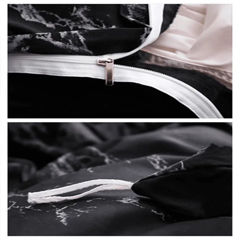 🛏️ Nowoczesny komplet pościeli 3-częściowej z mikrofibry – Anqianny ✨