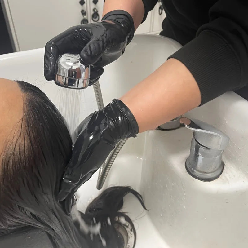 Rękawiczki Nitrylowe Jednorazowe 🖤 – 20/50 szt.