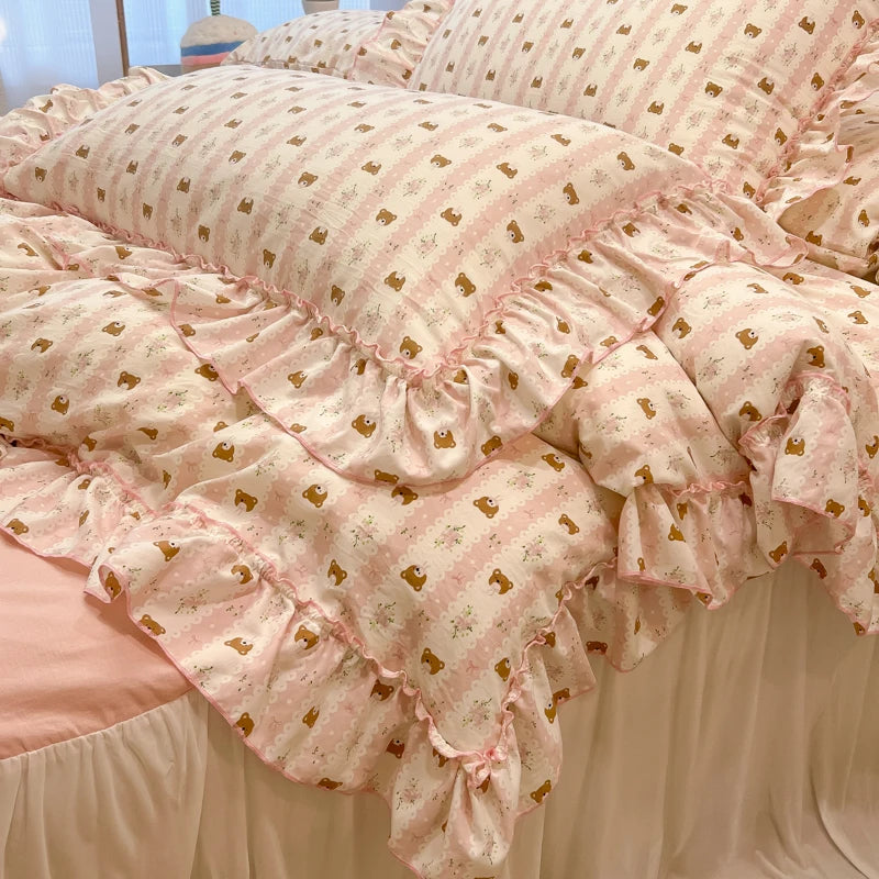 🛏️ Zestaw Pościeli –  styl Koreański🌸