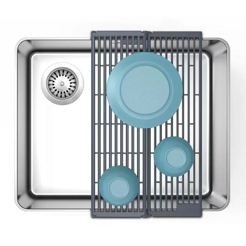 Składany Ociekacz do Zlewu – Czarny 🖤🍽️