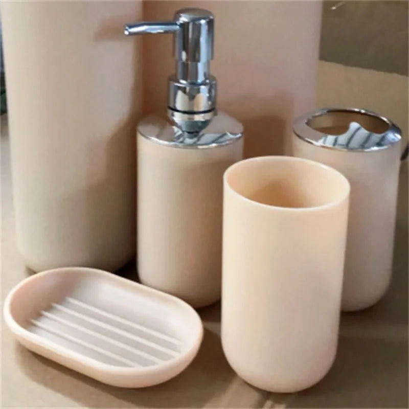 Zestaw Łazienkowy – Uchwyt na Szczoteczki, Kubek, Mydelniczka i Dozownik 🚿🛁