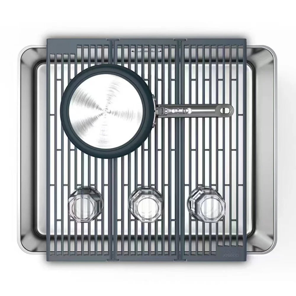 Składany Ociekacz do Zlewu – Czarny 🖤🍽️