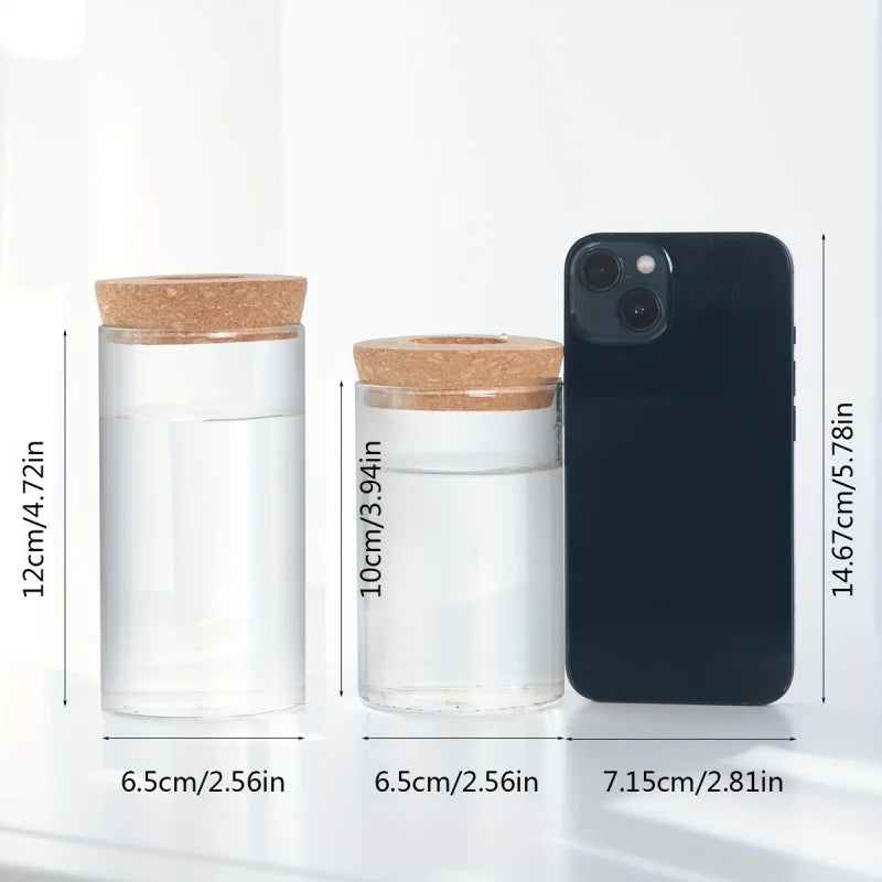 🕯️ Szklany Wazon Dekoracyjny – Elegancja bez prądu